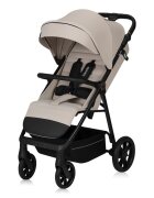 Lionelo Carucior pentru copii Iva Bej sport sustine 22 kg spatar reglabil suspensii maner ajustabil