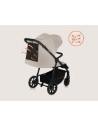 Lionelo Carucior pentru copii Iva Bej sport sustine 22 kg spatar reglabil suspensii maner ajustabil