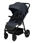 Lionelo Carucior pentru copii Iva Gri sport sustine 22 kg spatar reglabil suspensii maner ajustabil