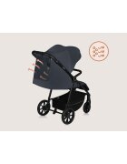 Lionelo Carucior pentru copii Iva Gri sport sustine 22 kg spatar reglabil suspensii maner ajustabil