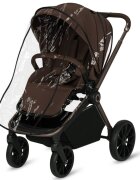 Lionelo Carucior pentru copii Mika Plus Mocha Mousse sport cadru din aluminiu copertina XXL spatar reglabil accesorii pana la 22 kg EN1888-1
