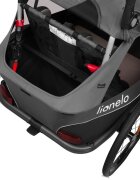 Lionelo Carucior si remorca de bicicleta Cama multifunctional cu sistem de absorbtie a socurilor SIQ negru