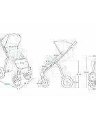 Lionelo Carucior sport Annet plus de la nastere cu accesorii 0- 22 kg gri