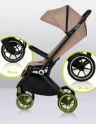 Lionelo Carucior sport Cloe Cu accesorii Cadru din aluminiu Sarcina maxim 22 kg Usor Pliere compacta pentru avion cu o singura mana Ideal pentru toate tipurile de suprafete 6 luni+ bej