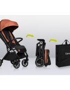 Lionelo Carucior sport Cloe Cu accesorii Cadru din aluminiu Sarcina maxim 22 kg Usor Pliere compacta pentru avion cu o singura mana Ideal pentru toate tipurile de suprafete 6 luni+ gri