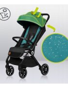 Lionelo Carucior sport Cloe Cu accesorii Cadru din aluminiu Sarcina maxim 22 kg Usor Pliere compacta pentru avion cu o singura mana Ideal pentru toate tipurile de suprafete 6 luni+ verde smarald