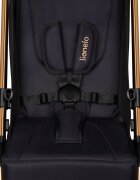 Lionelo Carucior sport Cloe Golden Moments Editie limitata Cu accesorii Cadru din aluminiu Sarcina maxima 22 kg Usor Pliere compacta pentru avion cu o singura mana Ideal pentru toate tipurile de suprafete 6 luni+ Negru