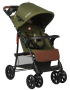 Lionelo Carucior sport Emma Plus Cu tavita 2 Suporturi pentru pahar Geanta accesorii Standard de siguranta EN1888-1 Forest Green