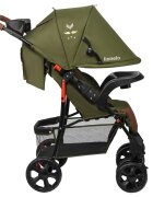 Lionelo Carucior sport Emma Plus Cu tavita 2 Suporturi pentru pahar Geanta accesorii Standard de siguranta EN1888-1 Forest Green