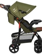 Lionelo Carucior sport Emma Plus Cu tavita 2 Suporturi pentru pahar Geanta accesorii Standard de siguranta EN1888-1 Forest Green