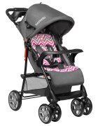 Lionelo Carucior sport Emma Plus Cu tavita 2 Suporturi pentru pahar Geanta accesorii Standard de siguranta EN1888-1 Pink Scandi