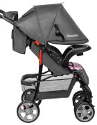 Lionelo Carucior sport Emma Plus Cu tavita 2 Suporturi pentru pahar Geanta accesorii Standard de siguranta EN1888-1 Pink Scandi