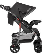 Lionelo Carucior sport Emma Plus Cu tavita 2 Suporturi pentru pahar Geanta accesorii Standard de siguranta EN1888-1 Stone