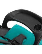 Lionelo Carucior sport Emma Plus Cu tavita 2 Suporturi pentru pahar Geanta accesorii Standard de siguranta EN1888-1 Vivid Turquoise