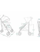 Lionelo Carucior sport Irma Dreamin Editie limitata Cu plasa de tantari Standard de siguranta EN1888-1 Negru