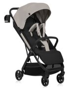 Lionelo Carucior sport Julie Air Bej greutate redusa 7.5 kg sustine 22 kg 6 luni+ capotina impermeabila protectie SPF 50+ include suport sticla pliere compacta conform cu EN1888-1 si EN1888-2