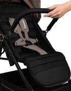Lionelo Carucior sport Mira Bej maner reglabil in 5 pozitii spatar si suport de picioare reglabile plasa de tantari si suport biberon incluse Conform cu EN1888-1 EN1888-2 Testare SGS