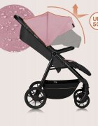 Lionelo Carucior sport Mira Roz maner reglabil in 5 pozitii spatar si suport de picioare reglabile plasa de tantari si suport biberon incluse pana la 22 kg 6 luni+ conform cu EN1888-1 EN1888-2 Testare SGS