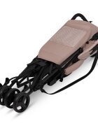 Lionelo Carucior sport pentru copii Elia Bej Taupe cu plasa de tantari suport de picioare reglabil spatar ajustabil in 4 pozitii capotina XXL pliere tip umbrela capacitate 15 kg 6 luni+