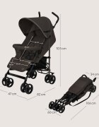 Lionelo Carucior sport pentru copii Elia Maro cu plasa de tantari suport de picioare reglabil spatar ajustabil in 4 pozitii capotina XXL pliere tip umbrela capacitate 15 kg 6 luni+