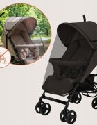 Lionelo Carucior sport pentru copii Elia Maro cu plasa de tantari suport de picioare reglabil spatar ajustabil in 4 pozitii capotina XXL pliere tip umbrela capacitate 15 kg 6 luni+