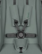 Lionelo Carucior sport pentru copii Emerald verde pliere cu o mana copertina XXL UPF 50+ spatar reglabil suspensie completa roti EVA 6-48 luni greutate admisa 22 kg