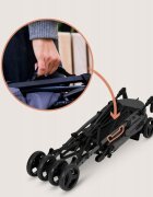 Lionelo Carucior sport pentru copii Irma Gri Inchis compact spatar ajustabil in 4 pozitii suport picioare reglabil manere rotative pliere tip umbrela 6-36 luni pana la 15 kg