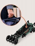 Lionelo Carucior sport pentru copii Irma Verde Smarald compact spatar ajustabil in 4 pozitii suport picioare reglabil manere rotative pliere tip umbrela 6-36 luni pana la 15 kg