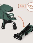 Lionelo Carucior sport pentru copii Irma Verde Smarald compact spatar ajustabil in 4 pozitii suport picioare reglabil manere rotative pliere tip umbrela 6-36 luni pana la 15 kg