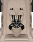 Lionelo Carucior sport pentru copii Tansi bej cu pliere automata ultracompact manevrare cu o mana roti cu tehnologie GravelTech spatar si suport picioare reglabile 6-48 luni greutate admisa 22 kg