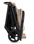 Lionelo Carucior sport pentru copii Tansi bej cu pliere automata ultracompact manevrare cu o mana roti cu tehnologie GravelTech spatar si suport picioare reglabile 6-48 luni greutate admisa 22 kg