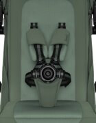 Lionelo Carucior sport pentru copii Tansi verde cu pliere automata ultracompact manevrare cu o mana roti cu tehnologie GravelTech spatar si suport picioare reglabile 6-48 luni greutate admisa 22 kg