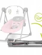 Lionelo Fotoliu balansoar Otto Cozy cu melodii 57x55 cm Roz