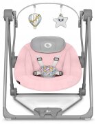 Lionelo Fotoliu balansoar Otto Cozy cu melodii 57x55 cm Roz