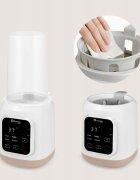 Lionelo Incalzitor biberoane ThermUp 3.0 Alb 6 in 1 incalzire decongelare sterilizare mentinerea temperaturii 400 W 35-100C panou de comanda tactil fara BPA oprire automata placa de incalzire din teflon