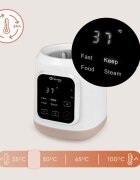 Lionelo Incalzitor biberoane ThermUp 3.0 Alb 6 in 1 incalzire decongelare sterilizare mentinerea temperaturii 400 W 35-100C panou de comanda tactil fara BPA oprire automata placa de incalzire din teflon