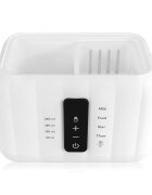 Lionelo Incalzitor biberoane ThermUp Duo Alb 6 moduri de operare incalzire pastrare temperatura decongelare senzor pentru temperatura oprire automata panou tactil pentru 2 biberoane simultan fara BPA