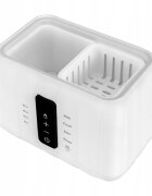 Lionelo Incalzitor biberoane ThermUp Duo Alb 6 moduri de operare incalzire pastrare temperatura decongelare senzor pentru temperatura oprire automata panou tactil pentru 2 biberoane simultan fara BPA