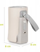 Lionelo Incalzitor biberoane ThermUp Go Plus portabil cu incarcare USB bej