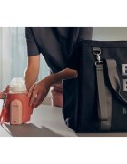 Lionelo Incalzitor pentru biberoane ThermUp Go Evo bej inchis portabil cu 5 niveluri de incalzire