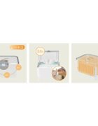 Lionelo Incalzitor servetele umede Babybliss Cu 3 setari de temperatura Loc suficient pentru un intreg pachet de servetele umede Panou de control