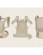 Lionelo Marsupiu ergonomic Margareet Air 3 pozitii de purtare 4 luni+ pana la 20 kg material respirabil 3D Air Mesh catarama dubla de siguranta Bej