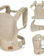 Lionelo Marsupiu ergonomic Margareet Air 3 pozitii de purtare 4 luni+ pana la 20 kg material respirabil 3D Air Mesh catarama dubla de siguranta Bej