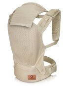Lionelo Marsupiu ergonomic Margareet Air 3 pozitii de purtare 4 luni+ pana la 20 kg material respirabil 3D Air Mesh catarama dubla de siguranta Bej