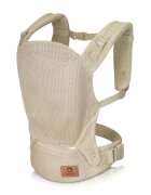Lionelo Marsupiu ergonomic Margareet Air 3 pozitii de purtare 4 luni+ pana la 20 kg material respirabil 3D Air Mesh catarama dubla de siguranta Bej