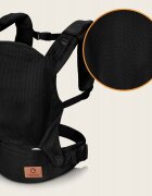 Lionelo Marsupiu ergonomic Margareet Air 3 pozitii de purtare 4 luni+ pana la 20 kg material respirabil 3D Air Mesh catarama dubla de siguranta Negru