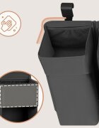 Lionelo Organizator multifunctional Sidepocket L Gri 3 parti independente cu multiple buzunare universal 58x11x58 cm