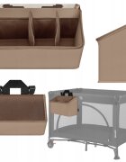 Lionelo Organizator multifunctional Sidepocket M Bej 3 compartimente universal 43x15x23 cm