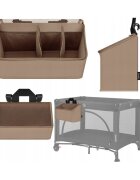Lionelo Organizator multifunctional Sidepocket M Bej 3 compartimente universal 43x15x23 cm