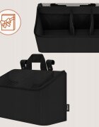 Lionelo Organizator multifunctional Sidepocket M Negru 3 compartimente universal 43x15x23 cm